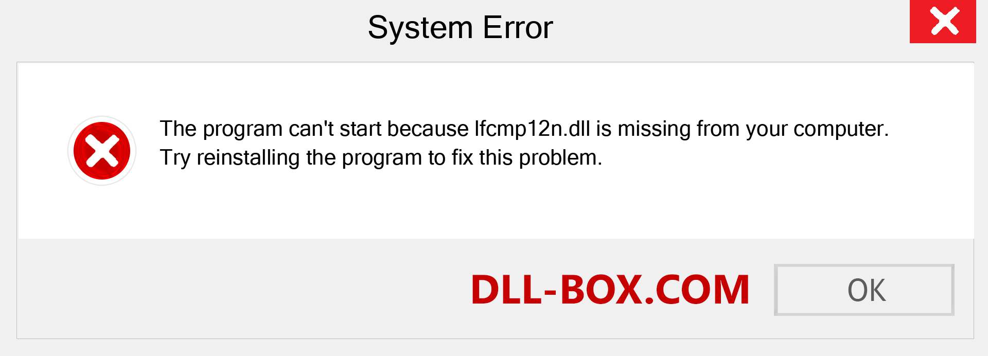  lfcmp12n.dll file is missing?. Download for Windows 7, 8, 10 - Fix  lfcmp12n dll Missing Error on Windows, photos, images